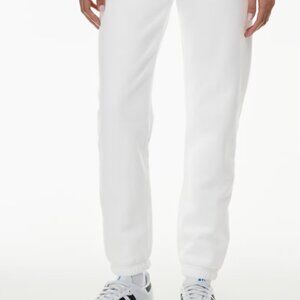 TNA Aritzia Concord Terry Joggers – White – Cozy Textured